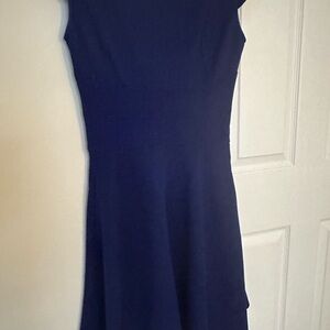 Chic Midnight Blue Midi Dress